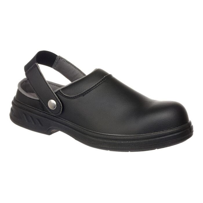 Portwest Fw82-siyah Steelite Safety Clog SB AE WRU medikal ve gıda endüstrisi ayakkabısı